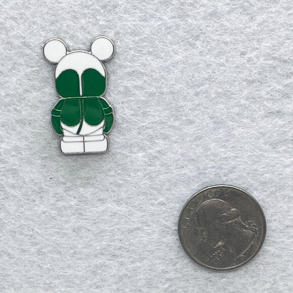 🔮5/$25 Disney Vinylmation Jr Good Luck Four Leaf Clover Pin - Picture 2 of 2